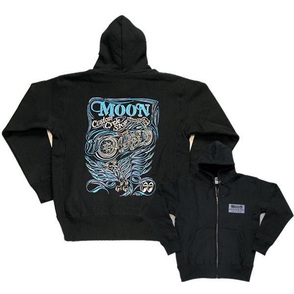 MCCSピンストライプ Zipパーカー: MOONEYES New Item Informations